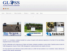 Tablet Screenshot of gloss-srl.com